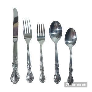 WM. Rogers &Son Royal Manor Single Place Setting Stainless Flatware Set 5 Piece